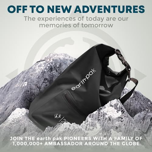 Black zippered pockets dry bag 10L — photo 5