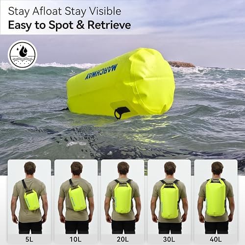 Marchway bright yellow 10L dry bag — photo 5