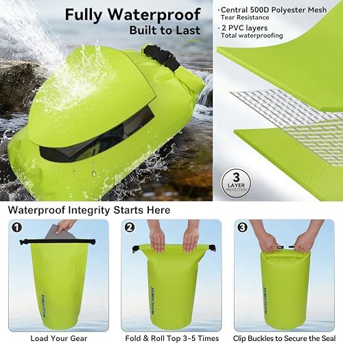 Marchway yellow 20l floating dry bag — photo 3