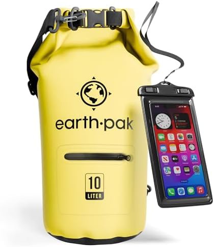 Zippered pockets waterproof dry bag 10l