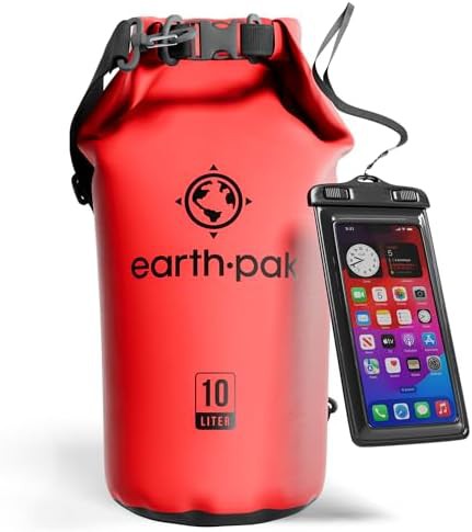 Marine roll top dry sack 10l in orange