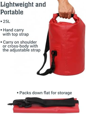Lightweight waterproof fishing dry bag 25L — photo 4