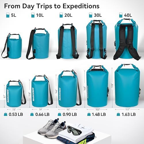 Marchway teal 10l floating dry bag — photo 4