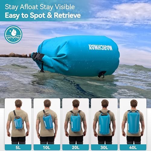 Marchway teal 10l floating dry bag — photo 5