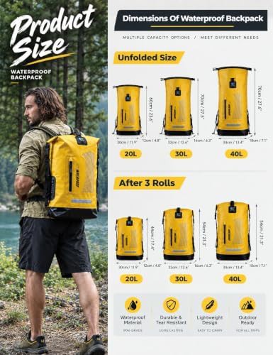 Floating PVC kayak backpack 20 liter — photo 4