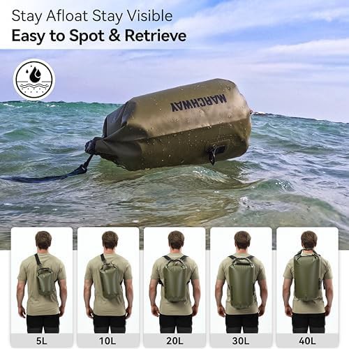 Marchway army green 30L dry bag — photo 5
