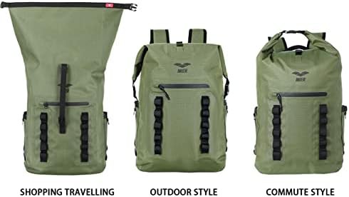 Green TPU floating dry bag backpack — photo 5