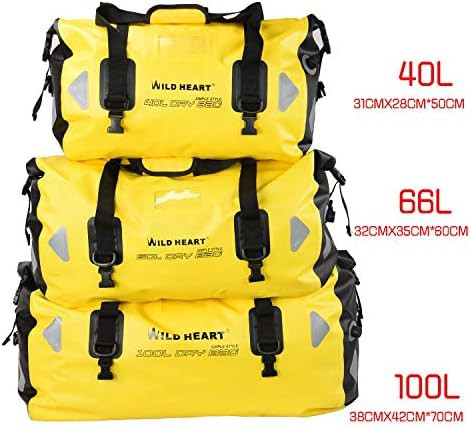 Yellow forty liter motorcycle dry duffel — photo 5