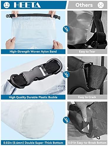 White five liter dry bag with phone case — photo 4
