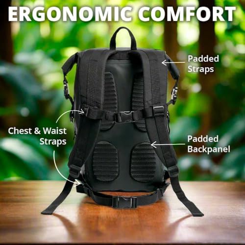 Heavy duty roll top backpack with laptop cover — photo 3