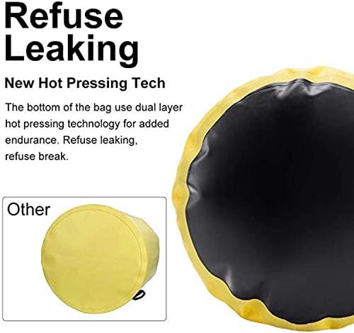 Yellow floating dry bag with zip pockets — photo 4