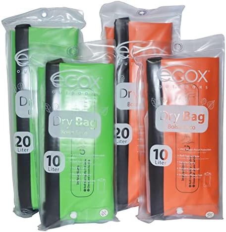 Orange 500D PVC dry bag backpack — photo 3