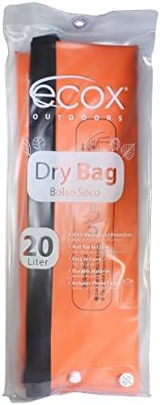 Orange 500D PVC dry bag backpack — photo 4