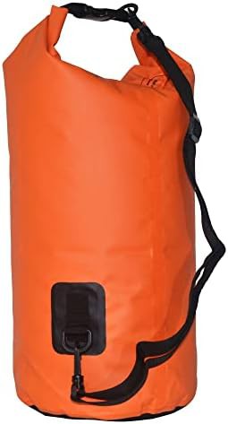 Orange 500D PVC dry bag backpack — photo 5
