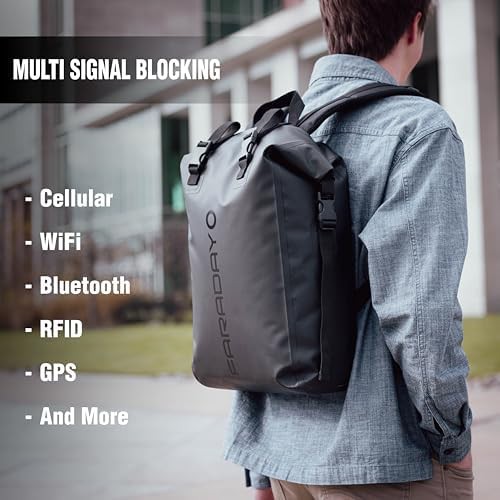 Waterproof faraday backpack for device shielding — photo 3