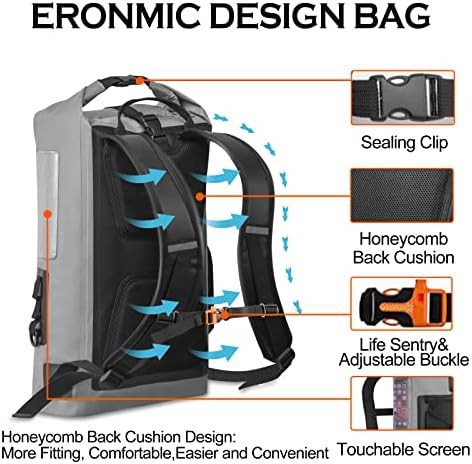 Waterproof kayaking backpack 30 liter capacity — photo 4