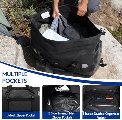 50l motorcycle rafting dry duffel bag — photo 4