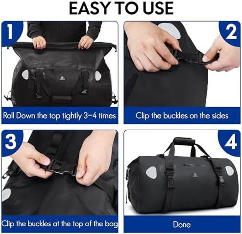 50l motorcycle rafting dry duffel bag — photo 5
