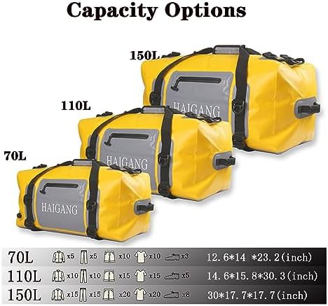 110L heavy duty waterproof storage duffel — photo 4