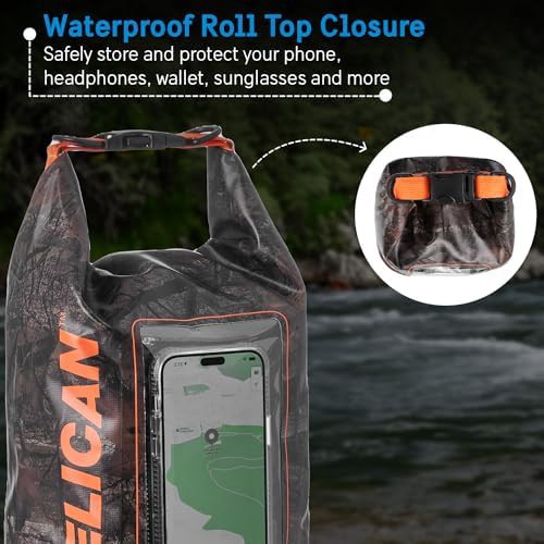 Hunter camo 5L dry bag with phone pouch — photo 5