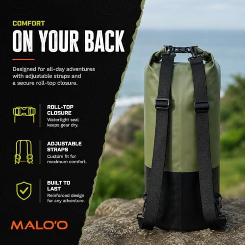 Orange 30 liter kayak dry pack — photo 5