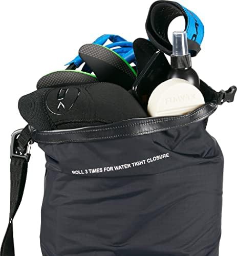 Packable black rolltop twenty liter sack — photo 5