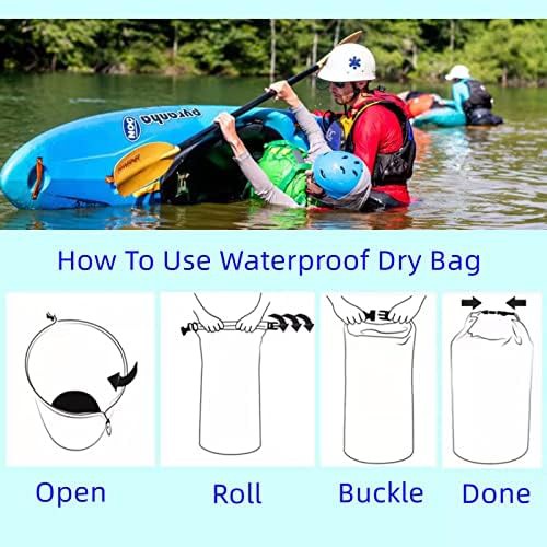 Orange TPU canoe storage dry sack 70L — photo 5
