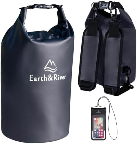 Black 5L floating PVC backpack