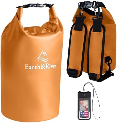 Orange 5L floating PVC backpack