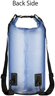 Blue roll top waterproof backpack 20L — photo 4