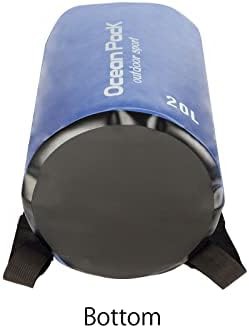 Blue roll top waterproof backpack 20L — photo 5