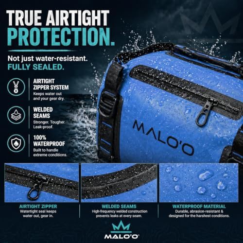 Airtight zippered waterproof duffel backpack — photo 4
