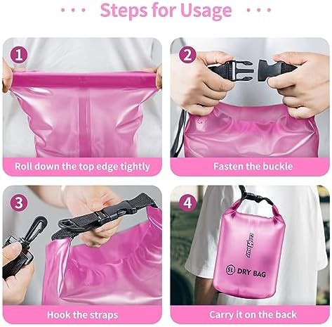 Transparent roll top 2L dry bag — photo 4