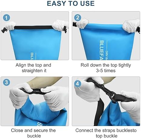 Blue floating roll top backpack 20 liter — photo 4