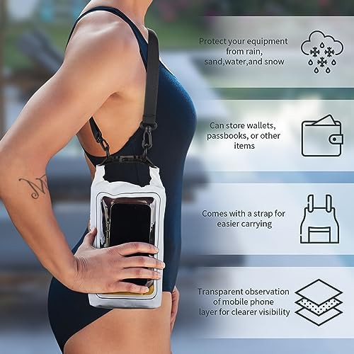 White two liter roll top dry bag — photo 3