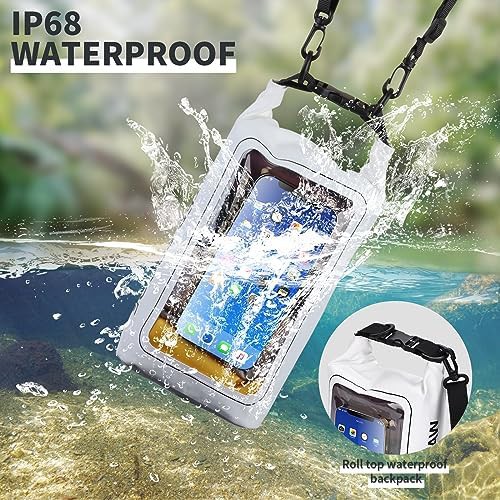 White two liter roll top dry bag — photo 4