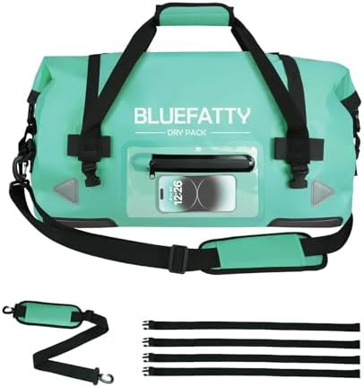 Ocean green motorcycle duffel 50 liter