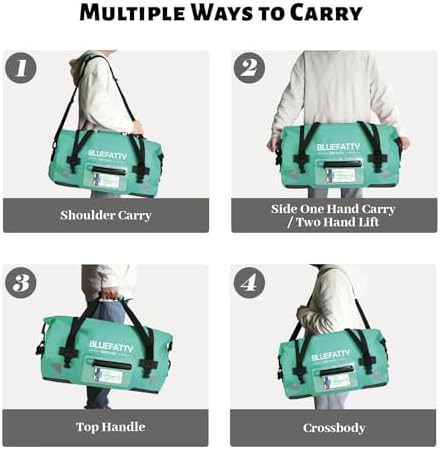 Ocean green motorcycle duffel 50 liter — photo 5