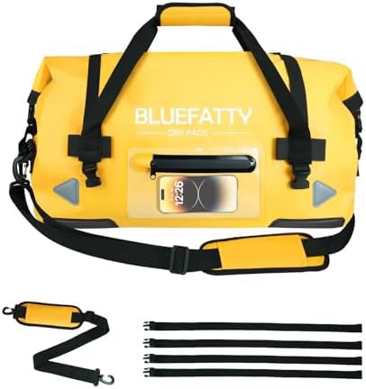 Yellow heavy duty dry duffel 70 liter