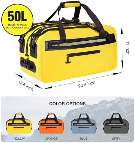 50L heavy duty TPU zippered dry duffel — photo 4