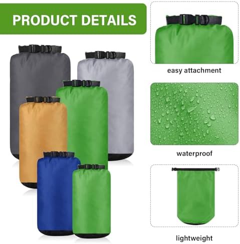 Dark six piece waterproof bag set — photo 3