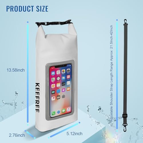 Small white and black waterproof pouch — photo 4