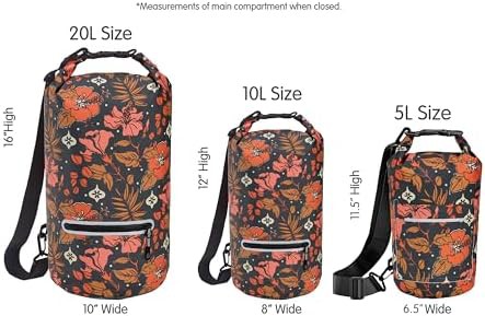 Hibiscus ten liter roll top dry bag — photo 4