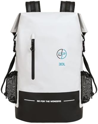 Grey and white heavy duty backpack