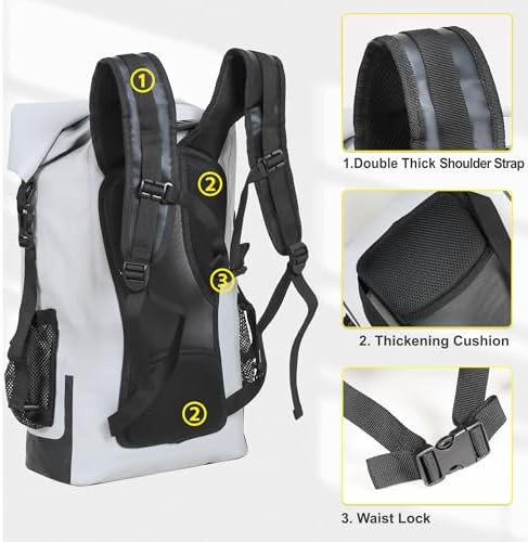 Grey and white heavy duty backpack — photo 4