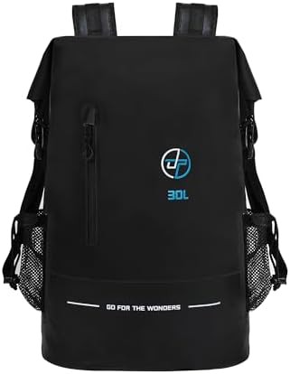 Black submersible thirty liter backpack