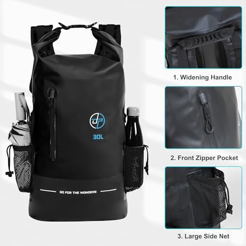 Black submersible thirty liter backpack — photo 3