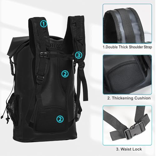 Black submersible thirty liter backpack — photo 4
