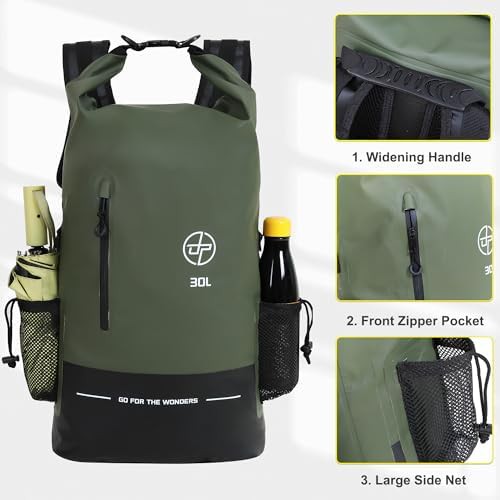 Green heavy duty thirty liter backpack — photo 3