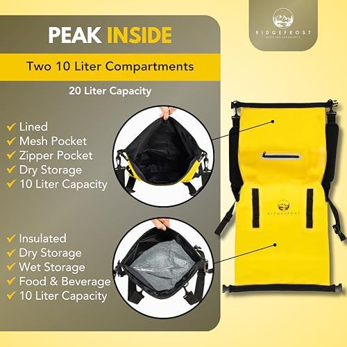Dual compartment twenty liter roll top backpack — photo 4
